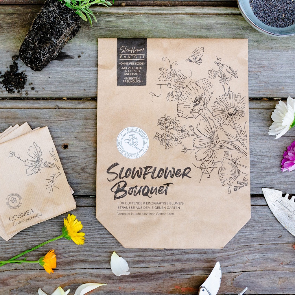 Samentütchen für Blumen Slowflower für ein Bouquet